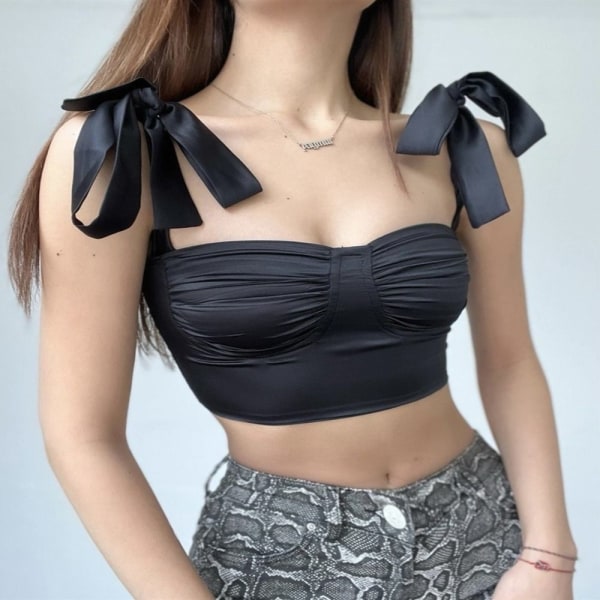 Tanktops Ærmeløse SORT L Black L