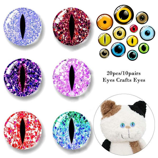 20st/10 par Eyes Crafts Eyes Puppet Crystal Eyes 16MM 16MM 16mm