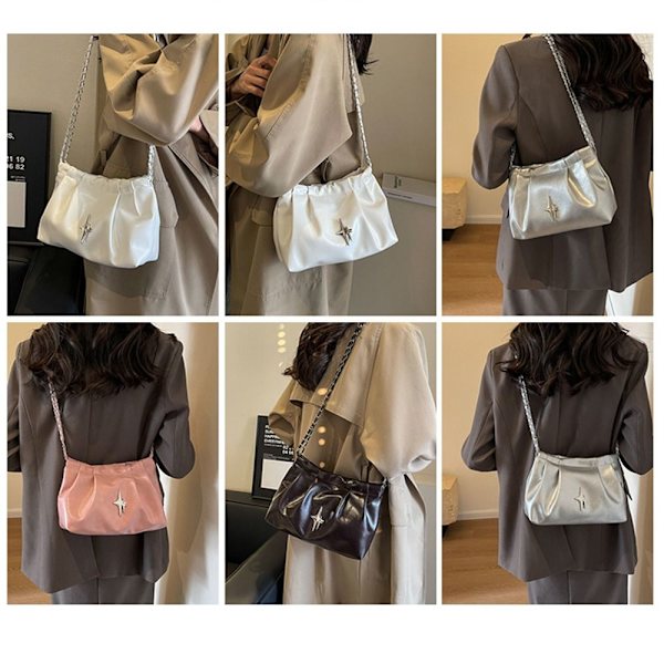 Ketjut Bucket Bag Olkalaukku MUSTA black