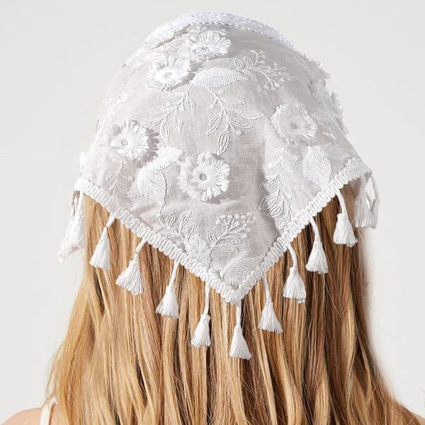 Blondehårbånd Blomst Turban Skjerf 2 2 2