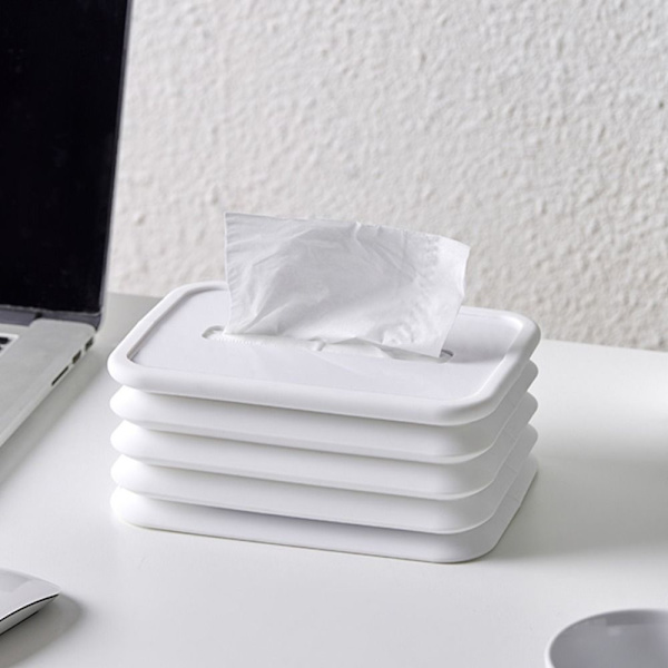 Foldbart papir ansigtsvævsæske Tissue fjederæske BLÅ NON blue non luminous-non luminous