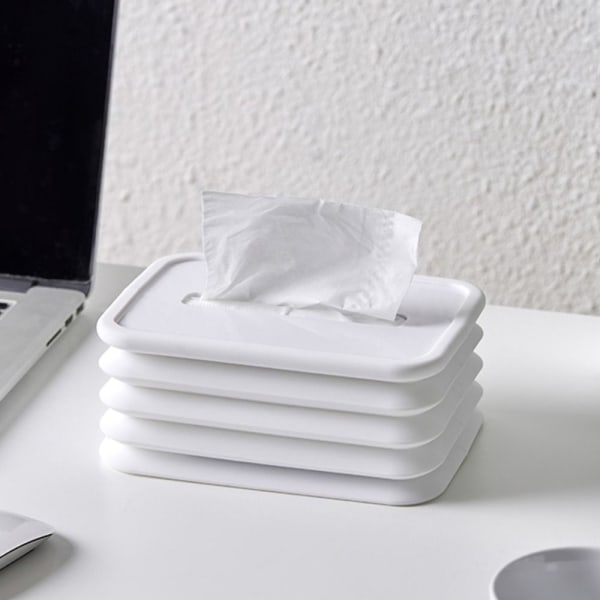 Vikbart papper Ansiktspapperslåda Tissue Spring Box GRÖN NON green non luminous-non luminous