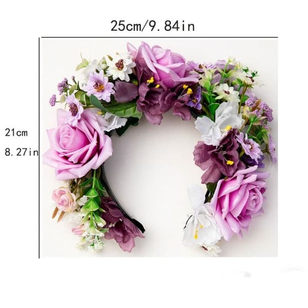 Simulerad Blomsterhuvudbonad Sidenblomma Hårnål 7 7 7