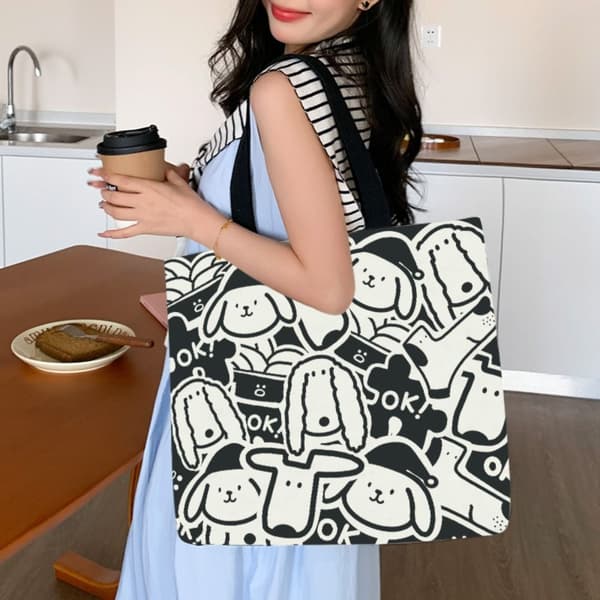 Canvas Shopper Bag Øko Handleveske 1 1 1