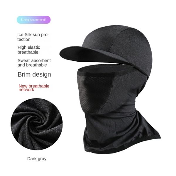 Full Face Cap Cykel Balaclava LYSEGRÅ Light Grey