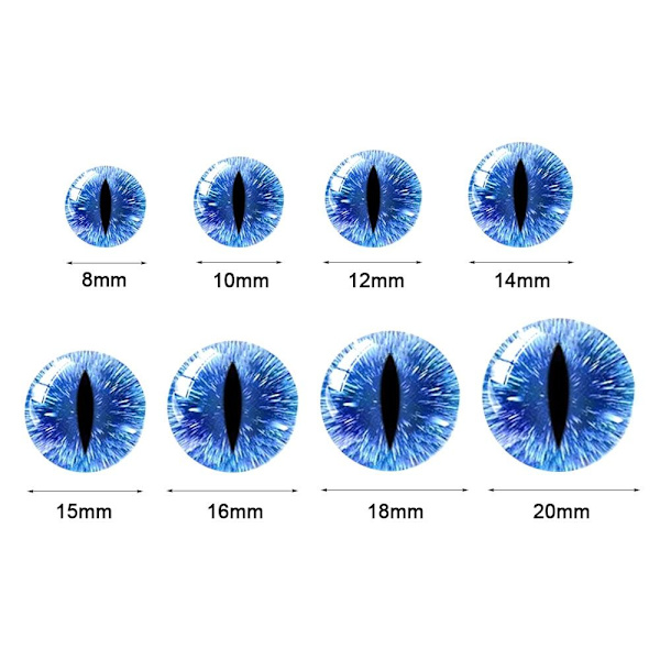 20 stk/10 par Eyes Crafts Eyes Puppet Crystal Eyes 12MM 12MM 12mm