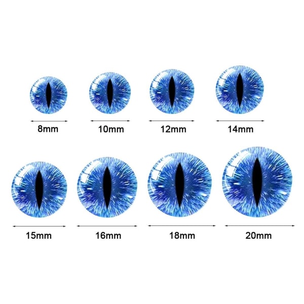 20 stk/10 par Eyes Crafts Eyes Puppet Crystal Eyes 20MM 20MM 20mm