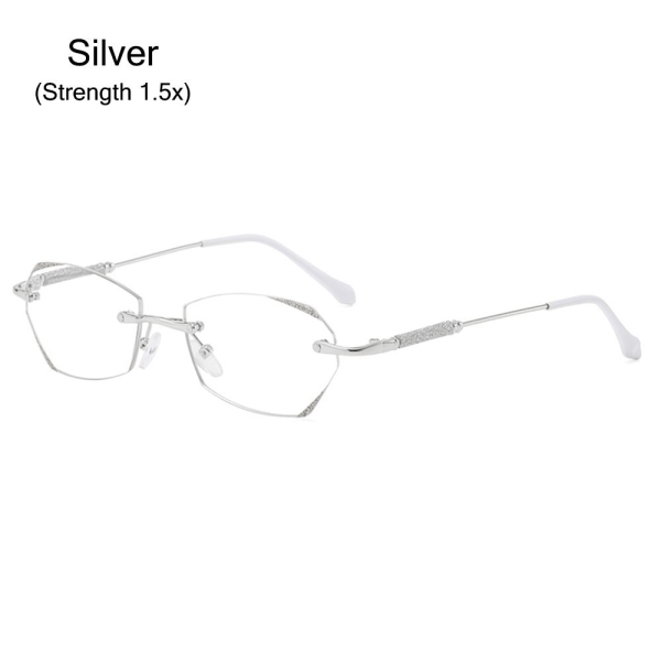 Läsglasögon Båglösa SILVER STYRKA 1,5X Silver Strength 1.5x