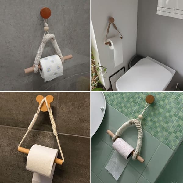 1 stk. Toiletpapirholder Håndklædeophængsreb TYPE A TYPE A Type A