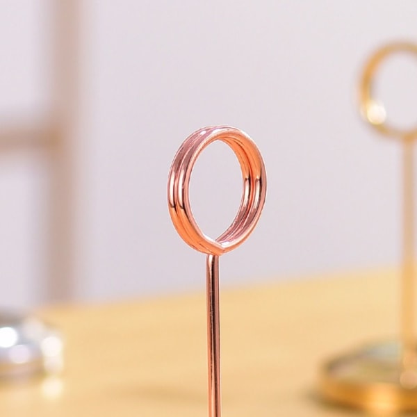 Bordnummer Holder Bemærk Klemme ROSEGULD 15CM rose gold 15cm
