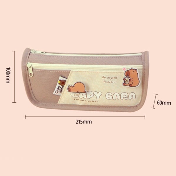 Pen Bag Stationery Organizer LET KAFFE Light Coffee