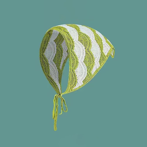 Kolmiopääpantapäähuivihattu VIHREÄ C C GREEN C-C
