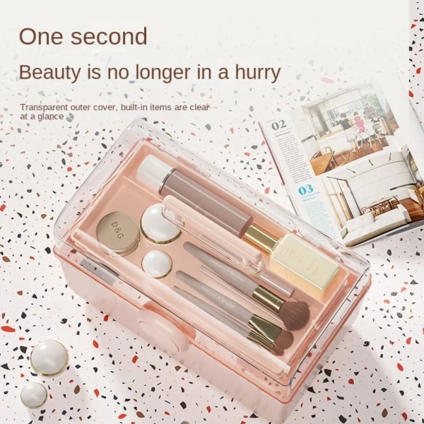 Kosmetisk opbevaringsboks Beauty Makeup Organizer LILLA purple