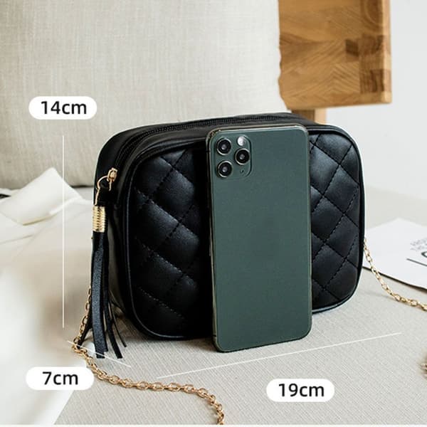 Dam Crossbody Väska Kedjeväska VIT white