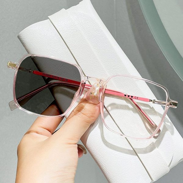 Anti-Blue Light Glasses Neliömäiset silmälasit PINK Pink