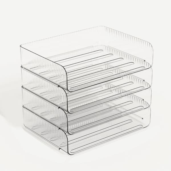 Skrivbordsförvaringslåda Transparent Förvaringslåda 2 ST 2 ST 2pcs