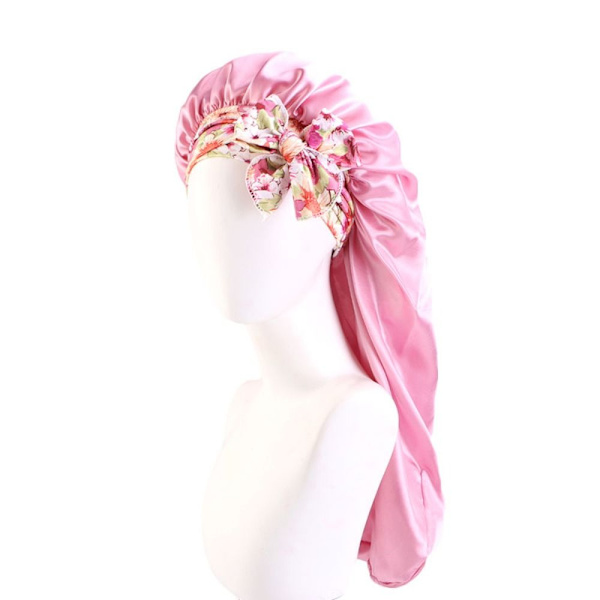 Pitkä silkkinen konepellillä painava cap PINKKI pink