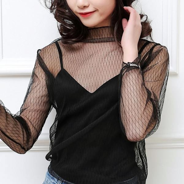 T-shirt toppe se gennem bluse 3 3 3