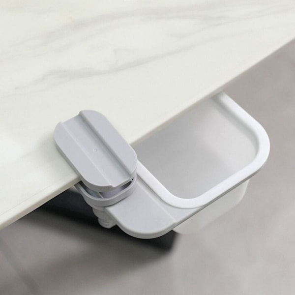 Desktop Roterande papperskorg Mini förvaringslåda GRÅ PLATSNING Grey Posting-Posting