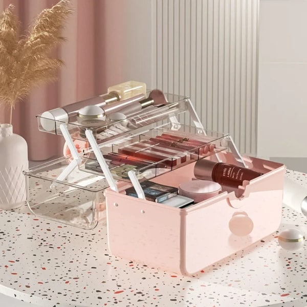 Kosmetisk opbevaringsboks Beauty Makeup Organizer LILLA purple