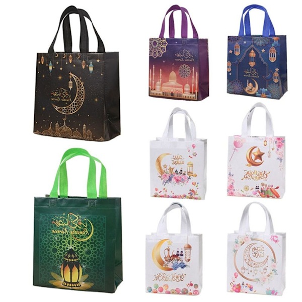 4 stk Eid Mubarak gavepose Candy Cookie Bag STYLE 2 STYLE 2 Style 2