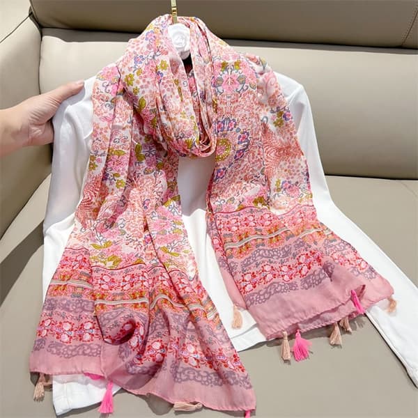 Sidenscarf Strand Sjal 1 1 1