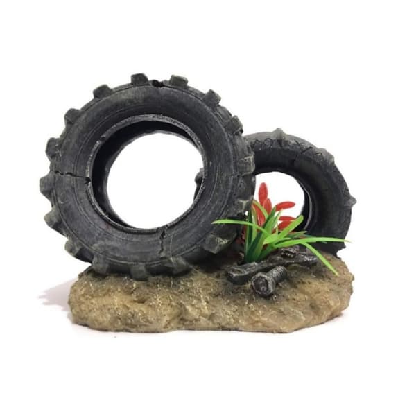 Akvarium Landskap Simulert Bro Harpiks Steinbue