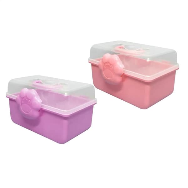 Kattklo Förvaringslåda Displaylåda ROSA pink