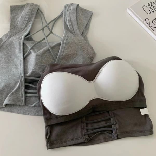 Perhoshihainen Seksikäs Crop Top, PUNAINEN red