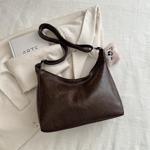 Axelväska Messenger Bag KAFFE Coffee