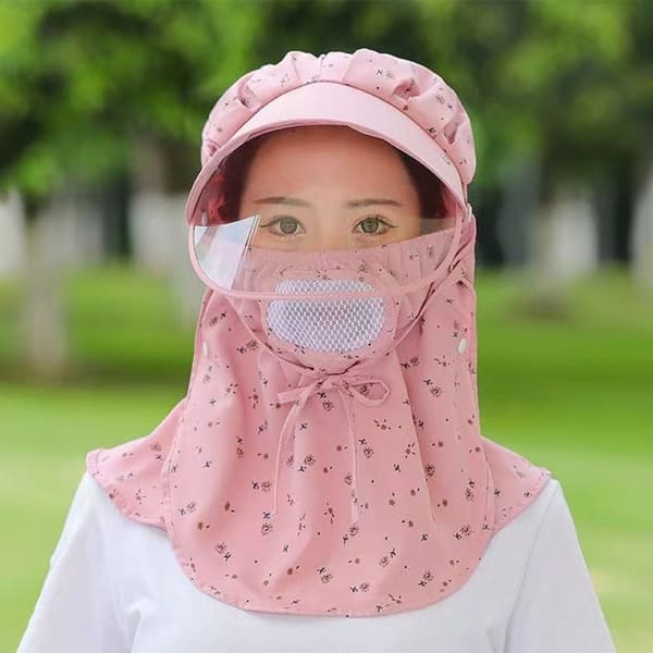 Solhatt Damehatter MØRK ROSA dark pink