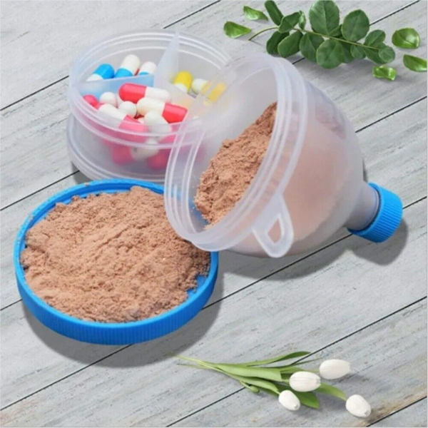 Proteinpulvertragt Proteinpulverkop SORT Black