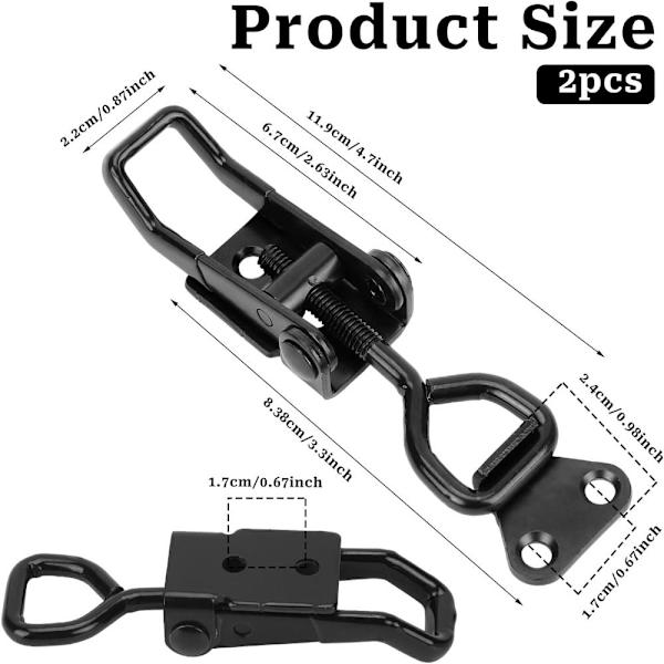 2 ST Spänne Lås Fjäder Toggle Lås Fjäder Toggle Lås