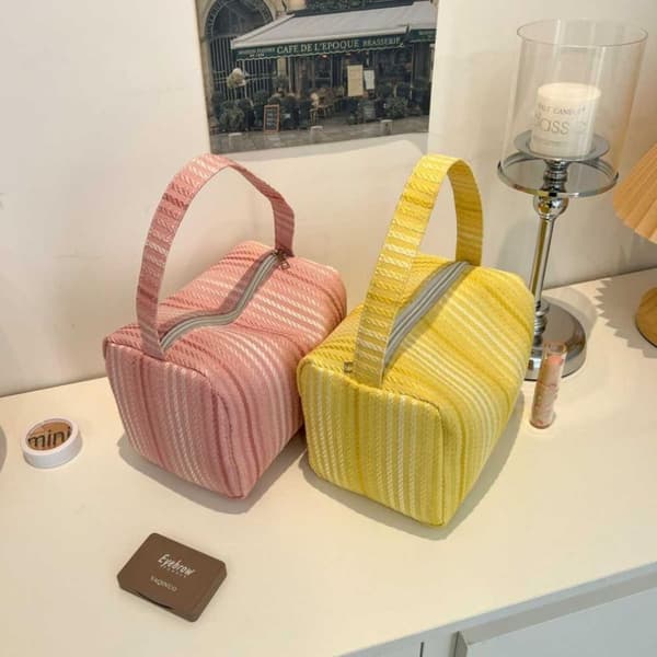 Makeuptaske Toilettaske LYSERØD Pink