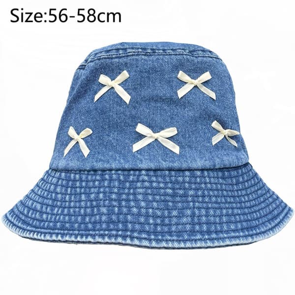Bow Knot Hat Spand Hat LYSEBLÅ Light Blue