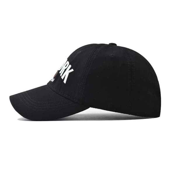 Broderte baseballcapser i bomull, solhatter, marineblå navy