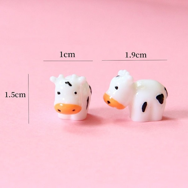 20 stk 3D Cow Pushpins Resin Nails Dekorative Thumbnails