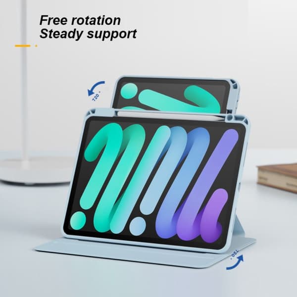 Tablet Cover Auto Sleep/Wake Case BLÅ Blue