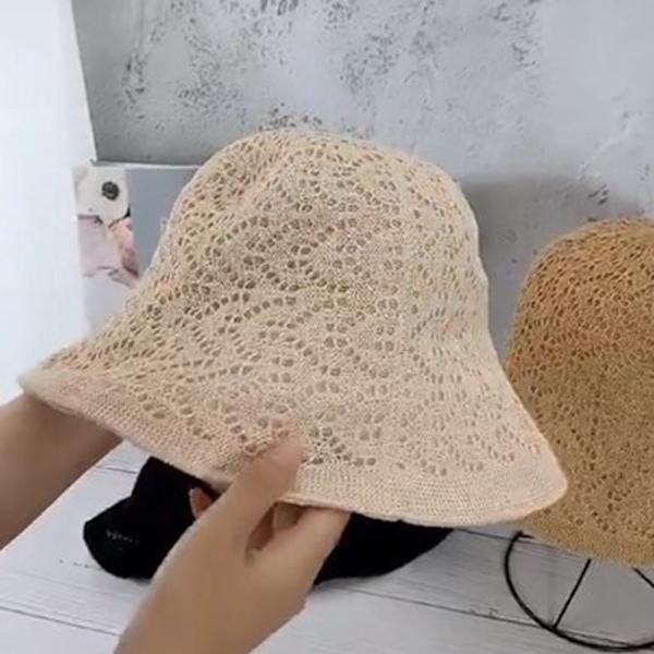 Unisex Bucket Hats Dame Sommer Cap SORT Black
