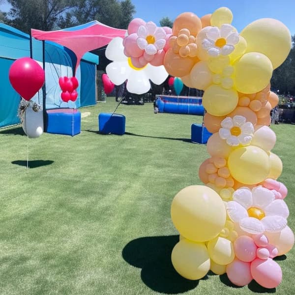 Daisy Ballon Guirlande Bue Sæt