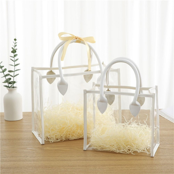 Presentpåse Handhållsförpackningsväska WHITE L L White L-L