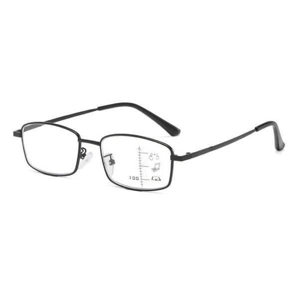 Anti-blåt lys læsebriller Firkantede briller SØLV Silver Strength 350