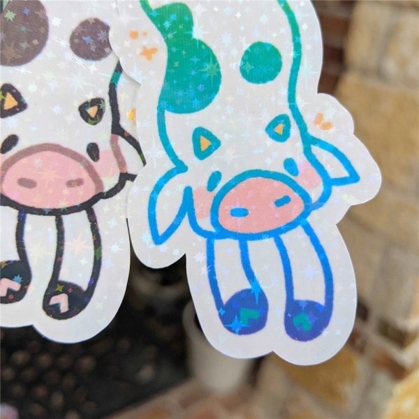 7 Stk Sparkly Cow Bogmærker Læsebogmærker Rekorddelere 7pcs
