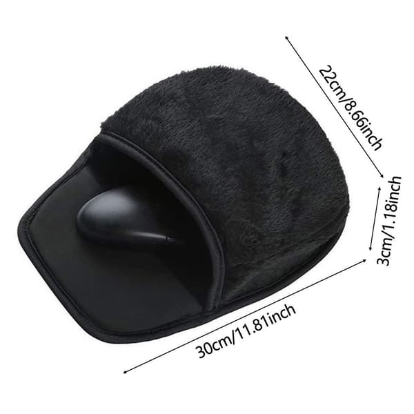 USB Oppvarmet Musematte Varmematter SVART Black