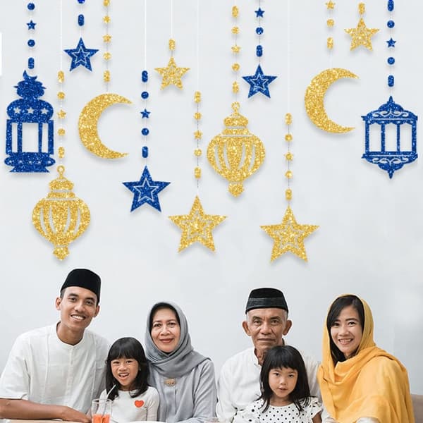 Eid Mubarak-banderoll Eid al-Fitr-fest 4 4 4