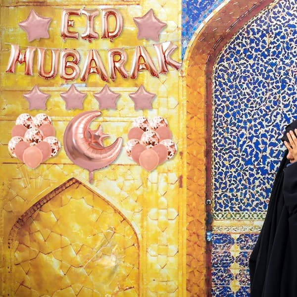 Bokstavsballonger EID MUBARAK Ballonger TYP A TYP A