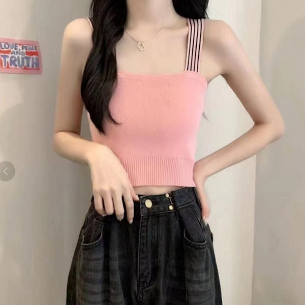 Neulottu Sling Vest PINK Pink