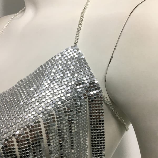 Metal Croptop SØLV Silver