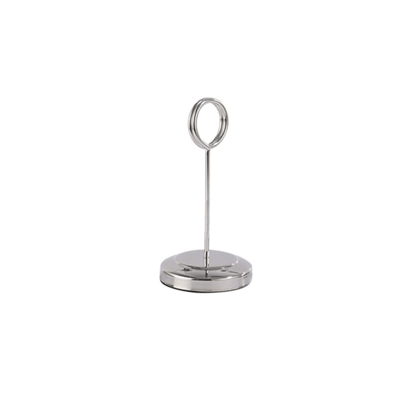 Bordnummer Holder Bemærk Klemme SØLV 10CM silver 10cm