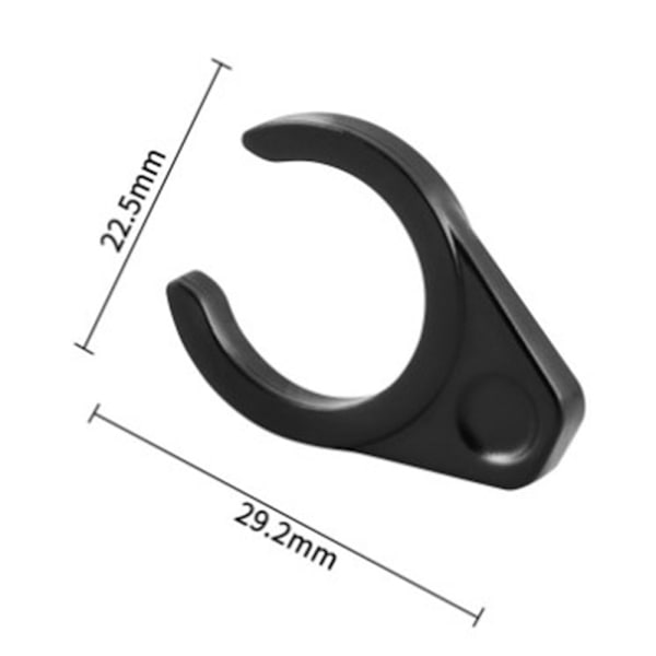1 pari pyörän lukitusrengas pikalukko MUSTA Black